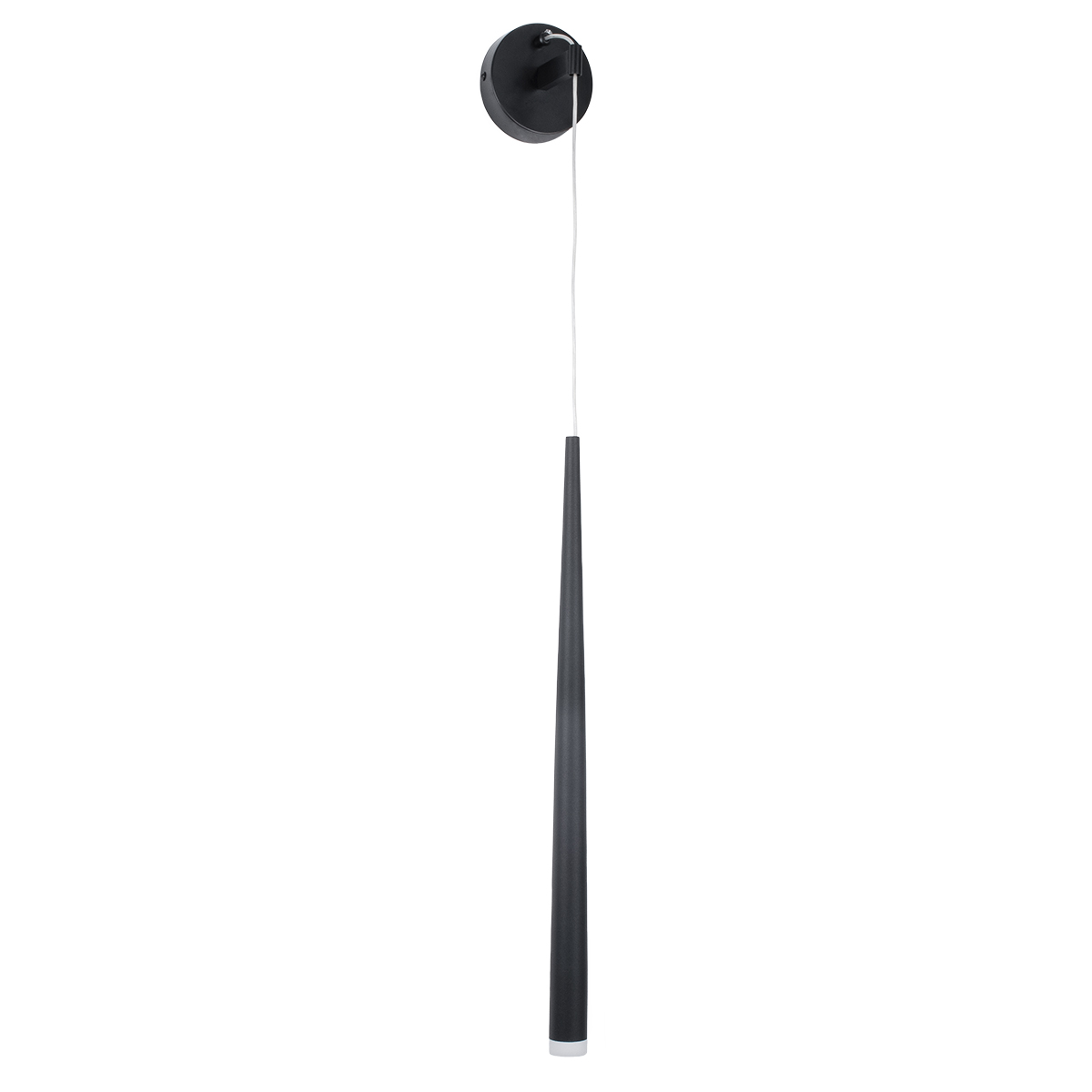 LEDTM® TEARS 61315 Μοντέρνο Φωτιστικό Τοίχου - Απλίκα LED 3W 330lm 180° AC 220-240V IP20 Ρυθμιζόμενο Λευκό CCT με On/Off 2700K/4500K/6000K - Lumileds SMD Chip - Μαύρο Ματ - Μ3.2 x Π3.2 x Υ51.5cm - 3 Χρόνια Εγγύηση - Image 2