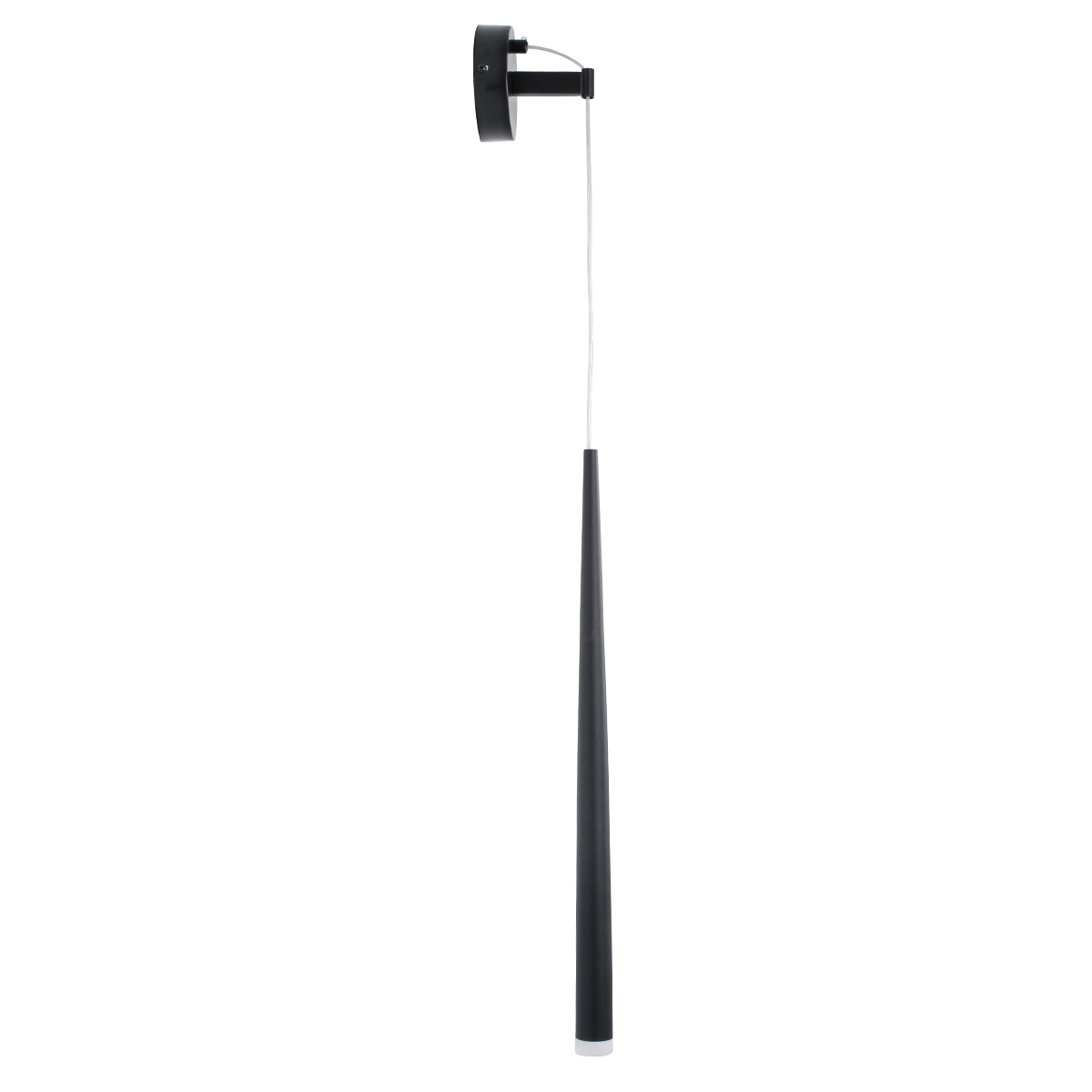 LEDTM® TEARS 61315 Μοντέρνο Φωτιστικό Τοίχου - Απλίκα LED 3W 330lm 180° AC 220-240V IP20 Ρυθμιζόμενο Λευκό CCT με On/Off 2700K/4500K/6000K - Lumileds SMD Chip - Μαύρο Ματ - Μ3.2 x Π3.2 x Υ51.5cm - 3 Χρόνια Εγγύηση - Image 4