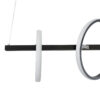 LEDTM® CIRCOLARE 61319 Μοντέρνο Κρεμαστό Φωτιστικό Οροφής LED 75W 7500lm 360° AC 220-240V IP20 Ρυθμιζόμενο Λευκό CCT με Χειριστήριο από 2700K έως 6000K Dimmable - Lumileds SMD Chip - Μαύρο Ματ - Μ120 x Π25 x Υ25cm - 3 Χρόνια Εγγύηση - Image 7