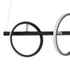 LEDTM® CIRCOLARE 61319 Μοντέρνο Κρεμαστό Φωτιστικό Οροφής LED 75W 7500lm 360° AC 220-240V IP20 Ρυθμιζόμενο Λευκό CCT με Χειριστήριο από 2700K έως 6000K Dimmable - Lumileds SMD Chip - Μαύρο Ματ - Μ120 x Π25 x Υ25cm - 3 Χρόνια Εγγύηση - Image 8