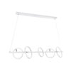 LEDTM® CIRCOLARE 61320 Μοντέρνο Κρεμαστό Φωτιστικό Οροφής LED 75W 8400lm 360° AC 220-240V IP20 Ρυθμιζόμενο Λευκό CCT με Χειριστήριο από 2700K έως 6000K Dimmable - Lumileds SMD Chip - Λευκό Ματ - Μ120 x Π25 x Υ25cm - 3 Χρόνια Εγγύηση - Image 3