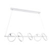 LEDTM® CIRCOLARE 61320 Μοντέρνο Κρεμαστό Φωτιστικό Οροφής LED 75W 8400lm 360° AC 220-240V IP20 Ρυθμιζόμενο Λευκό CCT με Χειριστήριο από 2700K έως 6000K Dimmable - Lumileds SMD Chip - Λευκό Ματ - Μ120 x Π25 x Υ25cm - 3 Χρόνια Εγγύηση - Image 5