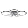 LEDTM® ROYAL-R 61324 Μοντέρνο Φωτιστικό Οροφής LED 135W 16200lm 360° AC 220-240V IP20 Ρυθμιζόμενο Λευκό CCT με Χειριστήριο από 2700K έως 6000K Dimmable - Lumileds SMD Chip - Ασημί Νίκελ - Μ80.5 x Π59 x Υ12cm - 3 Χρόνια Εγγύηση - Image 4