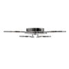 LEDTM® ROYAL-R 61324 Μοντέρνο Φωτιστικό Οροφής LED 135W 16200lm 360° AC 220-240V IP20 Ρυθμιζόμενο Λευκό CCT με Χειριστήριο από 2700K έως 6000K Dimmable - Lumileds SMD Chip - Ασημί Νίκελ - Μ80.5 x Π59 x Υ12cm - 3 Χρόνια Εγγύηση - Image 6
