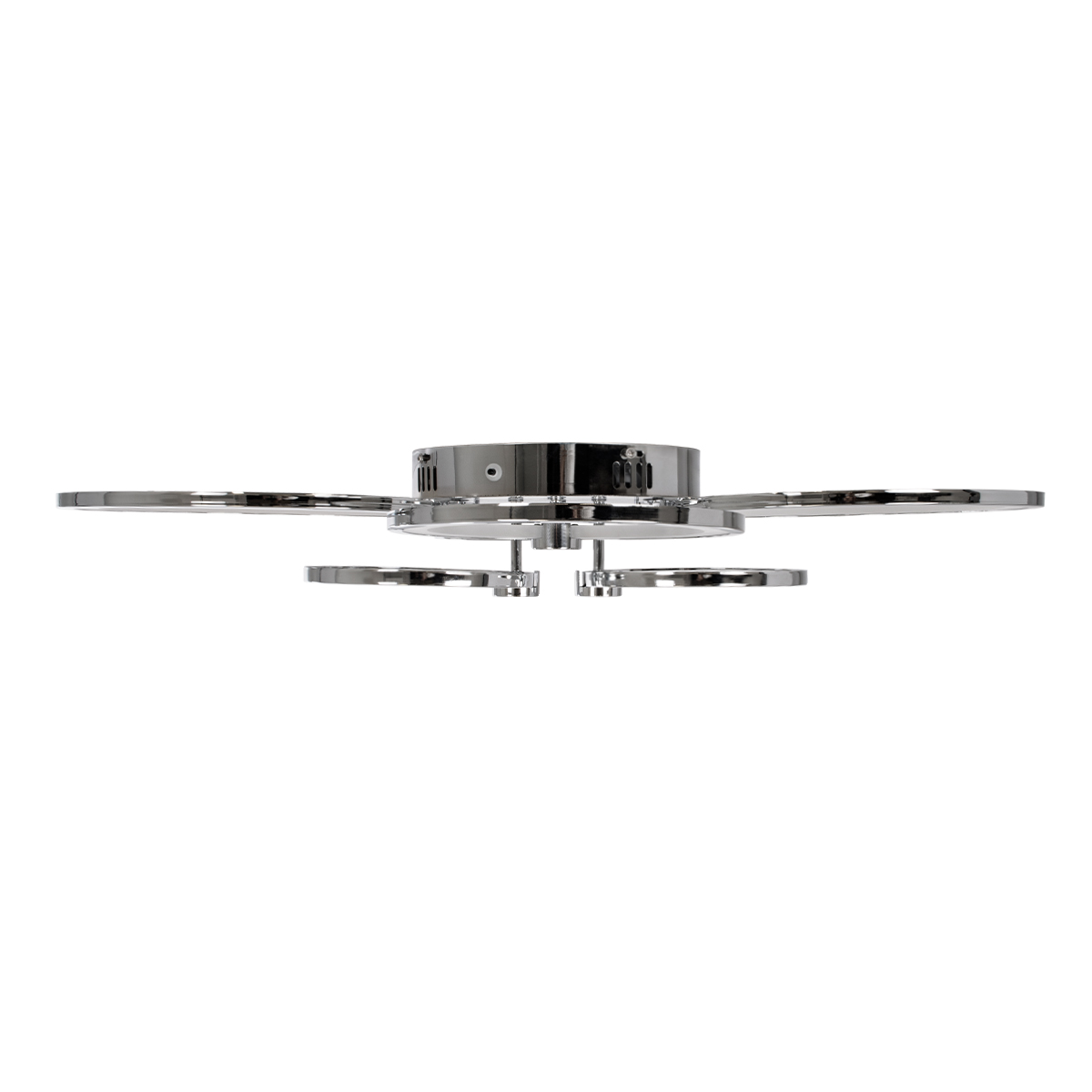 LEDTM® ROYAL-R 61324 Μοντέρνο Φωτιστικό Οροφής LED 135W 16200lm 360° AC 220-240V IP20 Ρυθμιζόμενο Λευκό CCT με Χειριστήριο από 2700K έως 6000K Dimmable - Lumileds SMD Chip - Ασημί Νίκελ - Μ80.5 x Π59 x Υ12cm - 3 Χρόνια Εγγύηση - Image 6