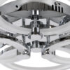 LEDTM® ROYAL-R 61324 Μοντέρνο Φωτιστικό Οροφής LED 135W 16200lm 360° AC 220-240V IP20 Ρυθμιζόμενο Λευκό CCT με Χειριστήριο από 2700K έως 6000K Dimmable - Lumileds SMD Chip - Ασημί Νίκελ - Μ80.5 x Π59 x Υ12cm - 3 Χρόνια Εγγύηση - Image 7