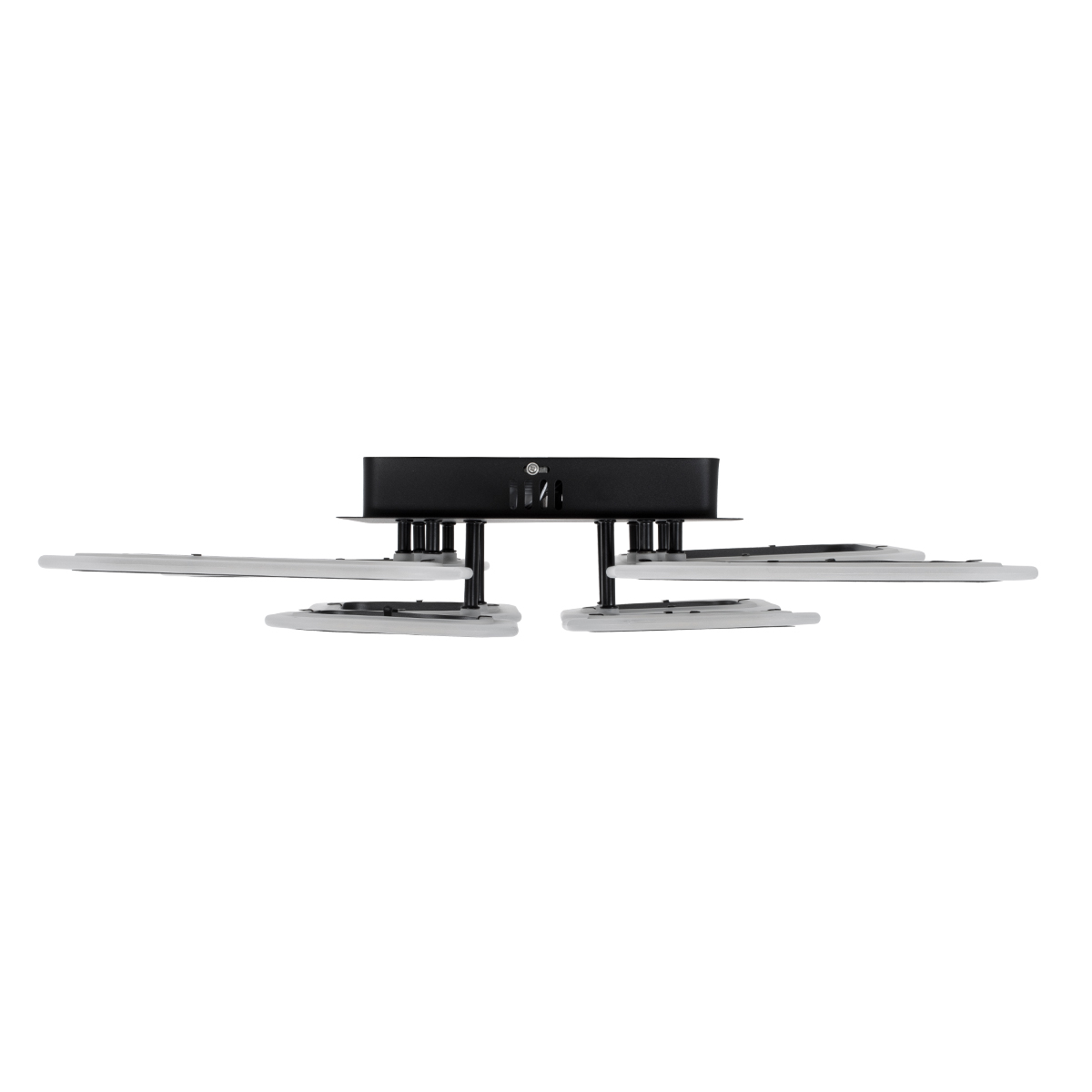 LEDTM® ROYAL-S 61325 Μοντέρνο Φωτιστικό Οροφής LED 135W 16200lm 360° AC 220-240V IP20 Ρυθμιζόμενο Λευκό CCT με Χειριστήριο από 2700K έως 6000K Dimmable - Lumileds SMD Chip - Μαύρο Ματ - Μ58.5 x Π58.5 x Υ12cm - 3 Χρόνια Εγγύηση - Image 4