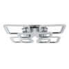 LEDTM® ROYAL-S 61326 Μοντέρνο Φωτιστικό Οροφής LED 135W 16200lm 360° AC 220-240V IP20 Ρυθμιζόμενο Λευκό CCT με Χειριστήριο από 2700K έως 6000K Dimmable - Lumileds SMD Chip - Ασημί Νίκελ - Μ58.5 x Π58.5 x Υ12cm - 3 Χρόνια Εγγύηση - Image 4