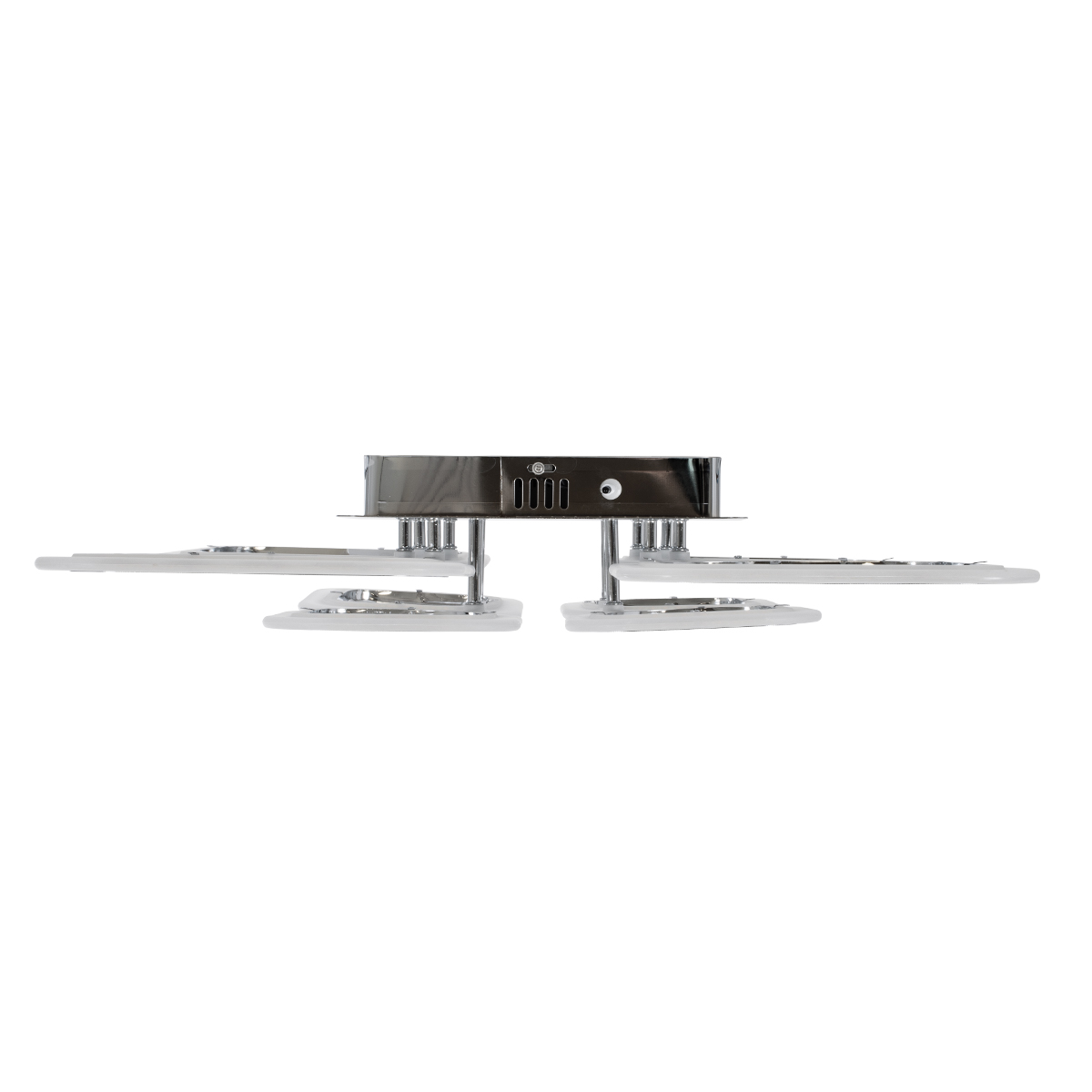 LEDTM® ROYAL-S 61326 Μοντέρνο Φωτιστικό Οροφής LED 135W 16200lm 360° AC 220-240V IP20 Ρυθμιζόμενο Λευκό CCT με Χειριστήριο από 2700K έως 6000K Dimmable - Lumileds SMD Chip - Ασημί Νίκελ - Μ58.5 x Π58.5 x Υ12cm - 3 Χρόνια Εγγύηση - Image 5