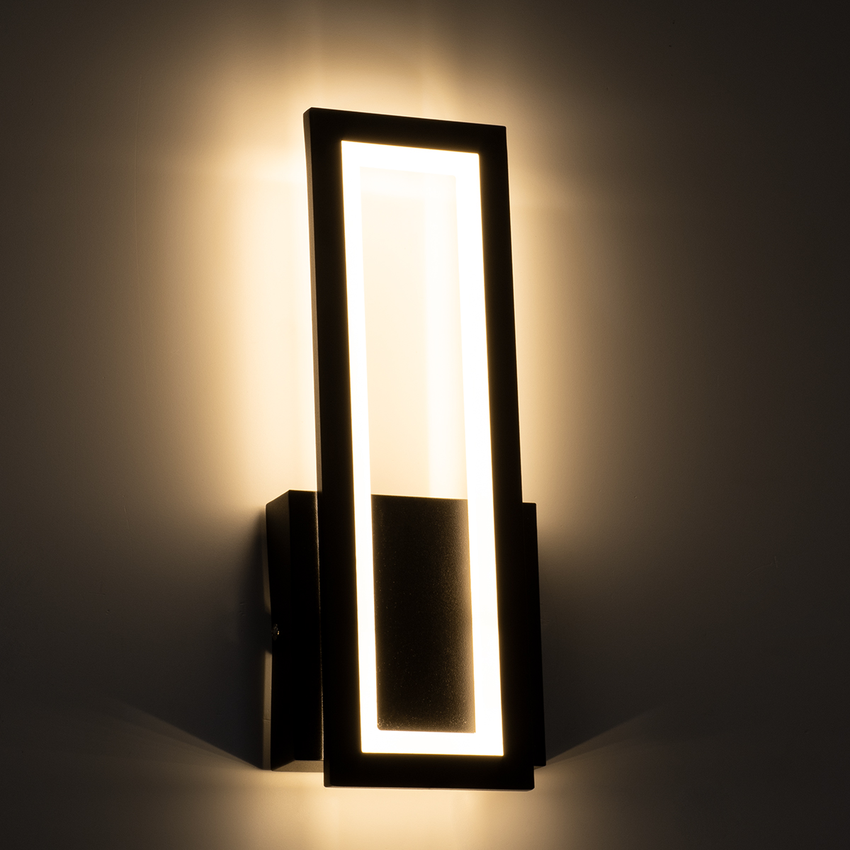 LEDTM® TIARA 61327 Μοντέρνο Φωτιστικό Τοίχου - Απλίκα LED 12W 1440lm 300° AC 220-240V IP20 Ρυθμιζόμενο Λευκό CCT με On/Off 2700K/4500K/6000K - Lumileds SMD Chip - Μαύρο Ματ - Μ12.5 x Π4 x Υ32cm - 3 Χρόνια Εγγύηση - Image 7
