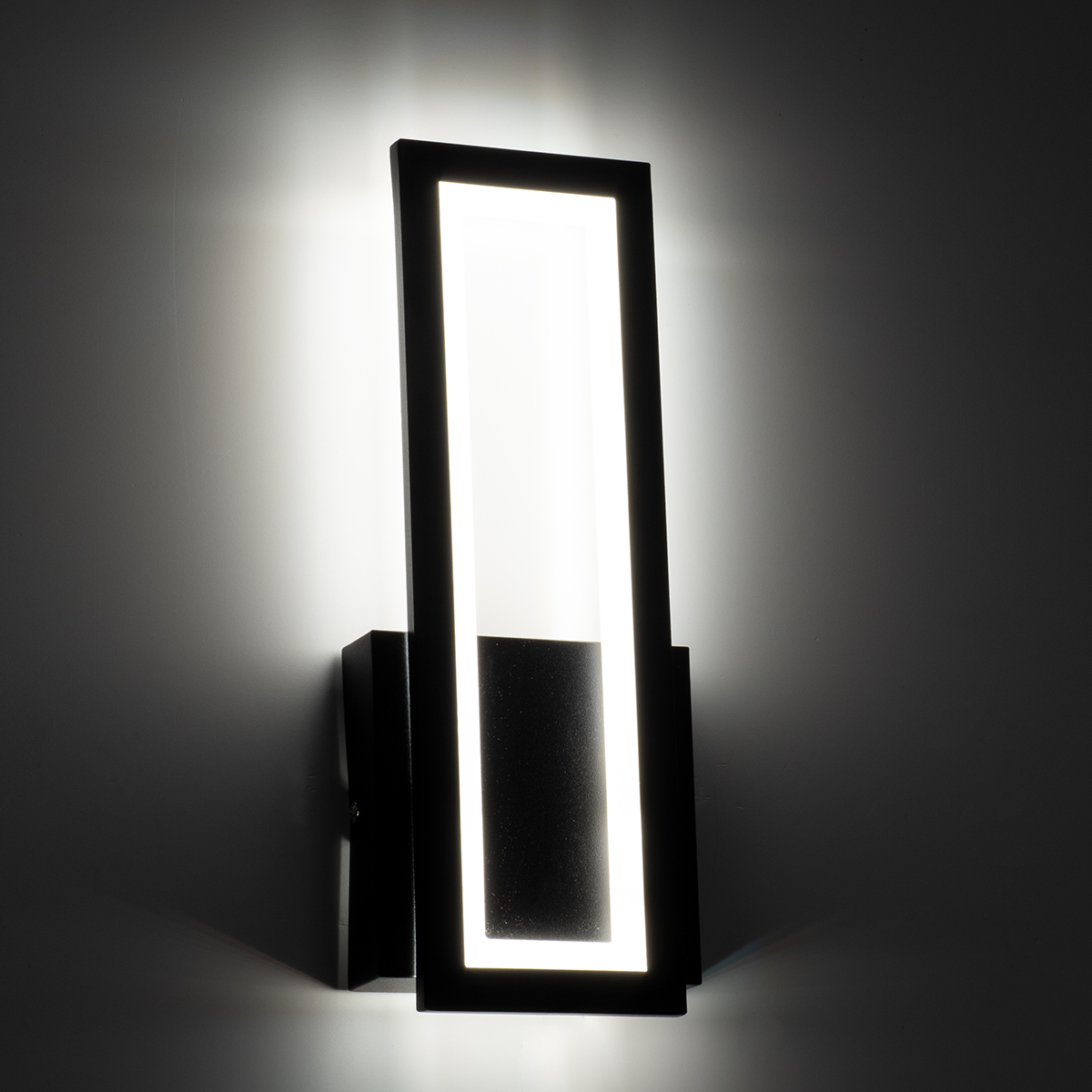 LEDTM® TIARA 61327 Μοντέρνο Φωτιστικό Τοίχου - Απλίκα LED 12W 1440lm 300° AC 220-240V IP20 Ρυθμιζόμενο Λευκό CCT με On/Off 2700K/4500K/6000K - Lumileds SMD Chip - Μαύρο Ματ - Μ12.5 x Π4 x Υ32cm - 3 Χρόνια Εγγύηση - Image 8