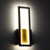 LEDTM® TIARA 61328 Μοντέρνο Φωτιστικό Τοίχου - Απλίκα LED 12W 1440lm 300° AC 220-240V IP20 Ρυθμιζόμενο Λευκό CCT με On/Off 2700K/4500K/6000K - Lumileds SMD Chip - Χρυσό Βούρτσας - Μ12.5 x Π4 x Υ32cm - 3 Χρόνια Εγγύηση - Image 8