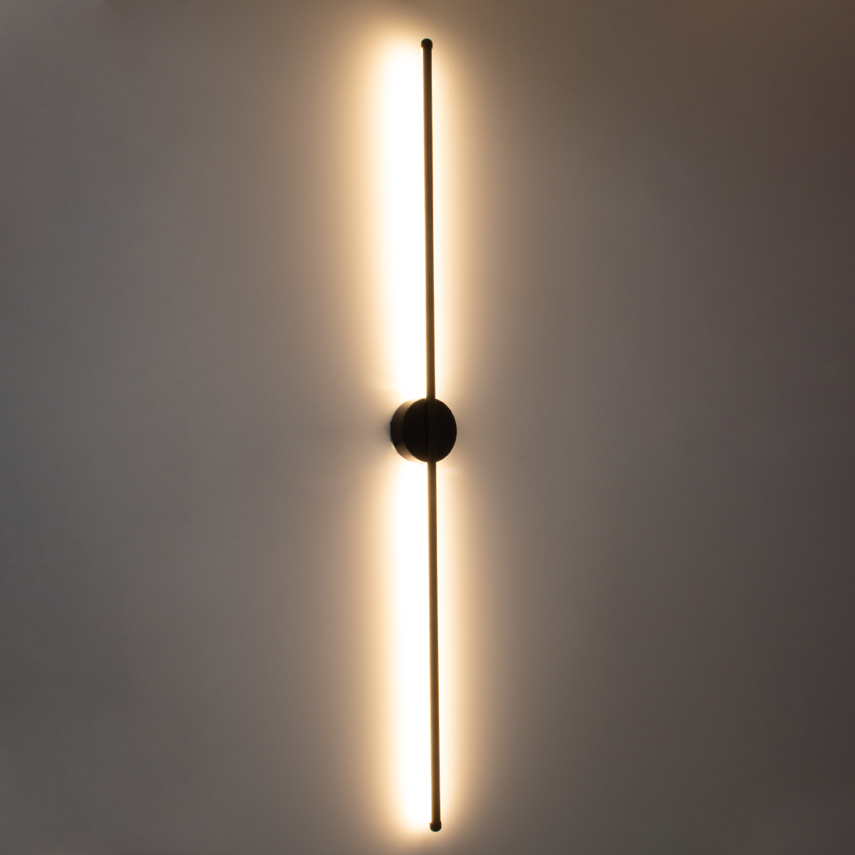 LEDTM® DIADEM 61333 Μοντέρνο Φωτιστικό Τοίχου - Απλίκα LED 18W 2160lm 120° AC 220-240V IP20 Ρυθμιζόμενο Λευκό CCT με On/Off 2700K/4500K/6000K - Lumileds SMD Chip - Μαύρο Ματ - Μ10 x Π4 x Υ120cm - 3 Χρόνια Εγγύηση - Image 9