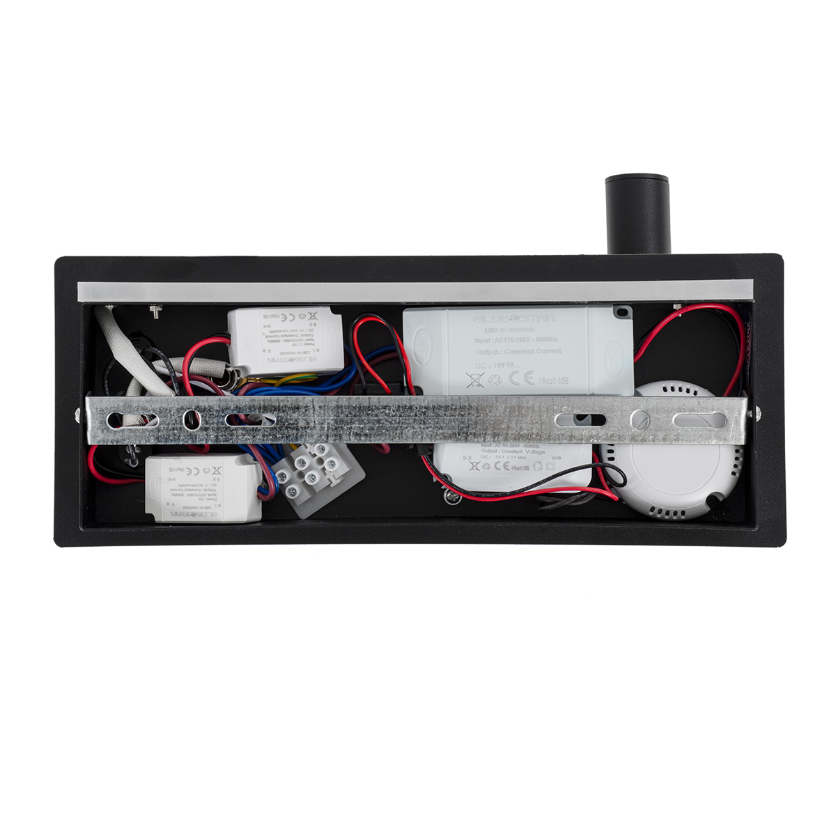 LEDTM® PALADIN 61352 Μοντέρνο Φωτιστικό Τοίχου - Απλίκα Ξενοδοχείου Reading Light με Φορτιστή USB 3A & Wireless 20W LED 6W 720lm 36° & 360° AC 220-240V IP20 Φυσικό Λευκό 4500K - Bridgelux COB Chip & TÜV SÜD Driver - Μαύρο Ματ - Μ30 x Π11 x Υ12cm - 3 Χρόνια Εγγύηση - Image 6