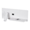 LEDTM® PALADIN 61354 Μοντέρνο Φωτιστικό Τοίχου - Απλίκα Ξενοδοχείου Reading Light με Φορτιστή USB 3A & Wireless 20W LED 6W 720lm 36° & 360° AC 220-240V IP20 Φυσικό Λευκό 4500K - Bridgelux COB Chip & TÜV SÜD Driver - Λευκό Ματ - Μ30 x Π11 x Υ12cm - 3 Χρόνια Εγγύηση - Image 3