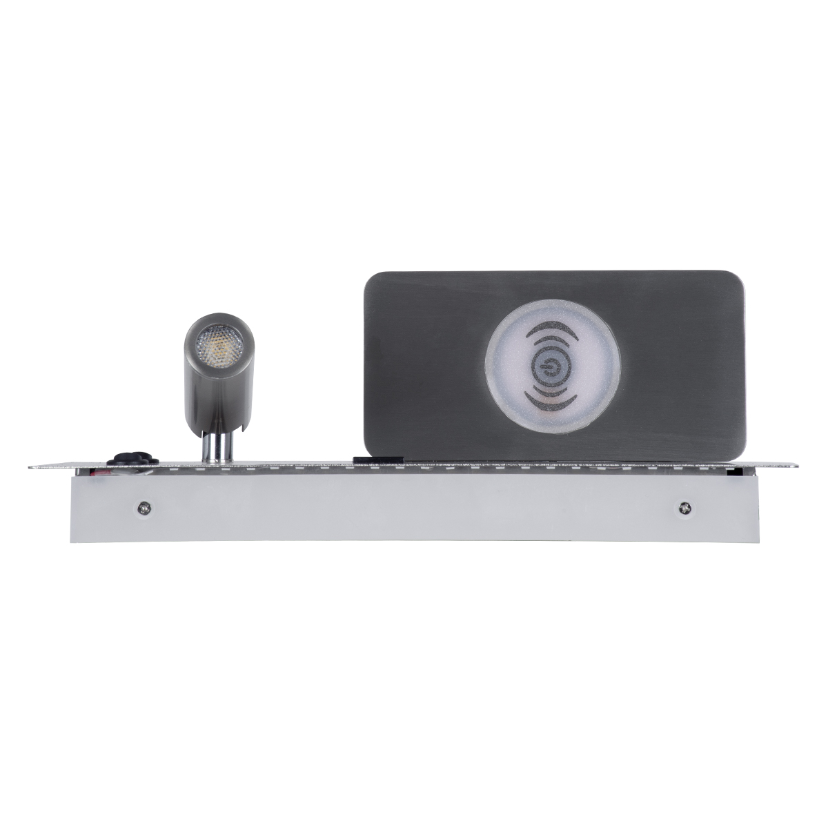 LEDTM® PALADIN 61355 Μοντέρνο Φωτιστικό Τοίχου - Απλίκα Ξενοδοχείου Reading Light με Φορτιστή USB 3A & Wireless 20W LED 6W 720lm 36° & 360° AC 220-240V IP20 Φυσικό Λευκό 4500K - Bridgelux COB Chip & TÜV SÜD Driver - Νίκελ Βούρτσας - Μ30 x Π11 x Υ12cm - 3 Χρόνια Εγγύηση - Image 7