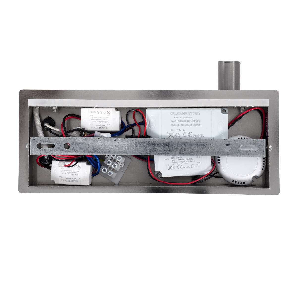 LEDTM® PALADIN 61356 Μοντέρνο Φωτιστικό Τοίχου - Απλίκα Ξενοδοχείου Reading Light με Φορτιστή USB 3A & Wireless 20W LED 6W 720lm 36° & 360° AC 220-240V IP20 Φυσικό Λευκό 4500K - Bridgelux COB Chip & TÜV SÜD Driver - Νίκελ Βούρτσας - Μ30 x Π11 x Υ12cm - 3 Χρόνια Εγγύηση - Image 6