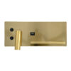 LEDTM® PALADIN 61358 Μοντέρνο Φωτιστικό Τοίχου - Απλίκα Ξενοδοχείου Reading Light με Φορτιστή USB 3A & Wireless 20W LED 6W 720lm 36° & 360° AC 220-240V IP20 Φυσικό Λευκό 4500K - Bridgelux COB Chip & TÜV SÜD Driver - Χρυσό Βούρτσας - Μ30 x Π11 x Υ12cm - 3 Χρόνια Εγγύηση - Image 4