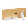 LEDTM® PALADIN 61359 Μοντέρνο Φωτιστικό Τοίχου - Απλίκα Ξενοδοχείου Reading Light με Φορτιστή USB 3A & Wireless 20W LED 6W 720lm 36° & 360° AC 220-240V IP20 Φυσικό Λευκό 4500K - Bridgelux COB Chip & TÜV SÜD Driver - Μπεζ & Λευκό - Μ30 x Π11 x Υ12cm - 3 Χρόνια Εγγύηση - Image 3