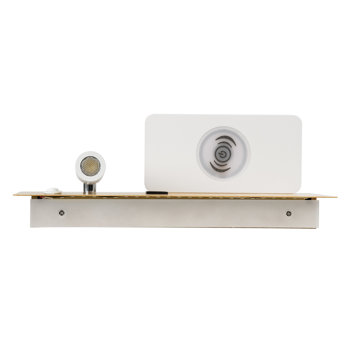 LEDTM® PALADIN 61359 Μοντέρνο Φωτιστικό Τοίχου - Απλίκα Ξενοδοχείου Reading Light με Φορτιστή USB 3A & Wireless 20W LED 6W 720lm 36° & 360° AC 220-240V IP20 Φυσικό Λευκό 4500K - Bridgelux COB Chip & TÜV SÜD Driver - Μπεζ & Λευκό - Μ30 x Π11 x Υ12cm - 3 Χρόνια Εγγύηση - Image 7