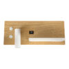 LEDTM® PALADIN 61360 Μοντέρνο Φωτιστικό Τοίχου - Απλίκα Ξενοδοχείου Reading Light με Φορτιστή USB 3A & Wireless 20W LED 6W 720lm 36° & 360° AC 220-240V IP20 Φυσικό Λευκό 4500K - Bridgelux COB Chip & TÜV SÜD Driver - Μπεζ & Λευκό - Μ30 x Π11 x Υ12cm - 3 Χρόνια Εγγύηση - Image 4
