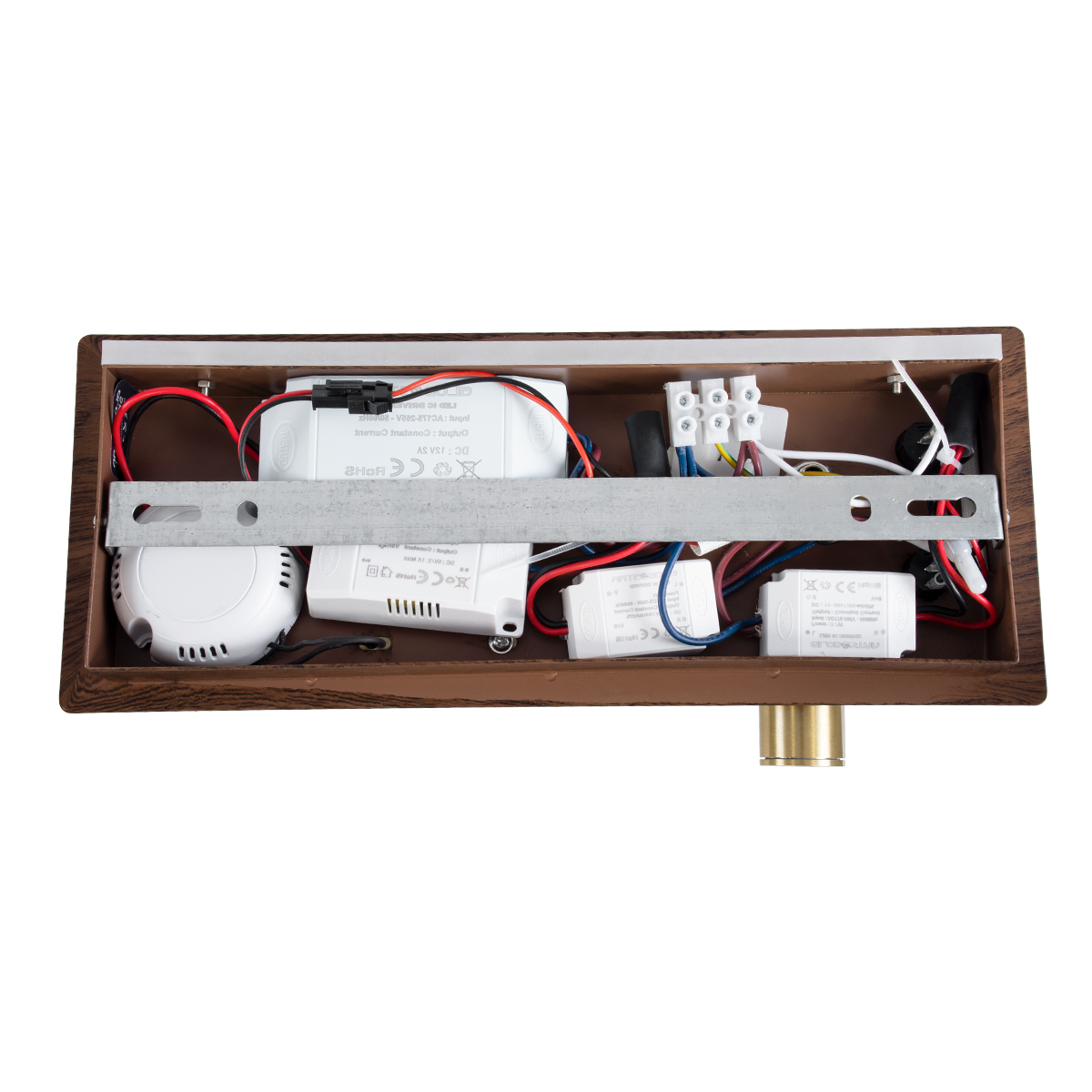 LEDTM® PALADIN 61362 Μοντέρνο Φωτιστικό Τοίχου - Απλίκα Ξενοδοχείου Reading Light με Φορτιστή USB 3A & Wireless 20W LED 6W 720lm 36° & 360° AC 220-240V IP20 Φυσικό Λευκό 4500K - Bridgelux COB Chip & TÜV SÜD Driver - Καφέ & Χρυσό Βούρτσας - Μ30 x Π11 x Υ12cm - 3 Χρόνια Εγγύηση - Image 6
