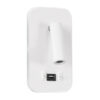 LEDTM® LADY-O 61364 Μοντέρνο Φωτιστικό Τοίχου - Απλίκα Ξενοδοχείου Reading Light με Φορτιστή USB 3A LED 10W 1000lm 36° & 360° AC 220-240V IP20 Φυσικό Λευκό 4500K - Bridgelux COB Chip & TÜV SÜD Driver - Λευκό Ματ - Μ10.5 x Π10 x Υ18.5cm - 3 Χρόνια Εγγύηση - Image 2
