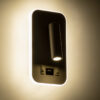 LEDTM® LADY-O 61364 Μοντέρνο Φωτιστικό Τοίχου - Απλίκα Ξενοδοχείου Reading Light με Φορτιστή USB 3A LED 10W 1000lm 36° & 360° AC 220-240V IP20 Φυσικό Λευκό 4500K - Bridgelux COB Chip & TÜV SÜD Driver - Λευκό Ματ - Μ10.5 x Π10 x Υ18.5cm - 3 Χρόνια Εγγύηση - Image 8