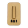 LEDTM® LADY-O 61366 Μοντέρνο Φωτιστικό Τοίχου - Απλίκα Ξενοδοχείου Reading Light με Φορτιστή USB 3A LED 10W 1000lm 36° & 360° AC 220-240V IP20 Φυσικό Λευκό 4500K - Bridgelux COB Chip & TÜV SÜD Driver - Χρυσό Βούρτσας - Μ10.5 x Π10 x Υ18.5cm - 3 Χρόνια Εγγύηση - Image 3