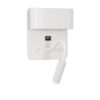 LEDTM® IBIS 61368 Μοντέρνο Φωτιστικό Τοίχου - Απλίκα Ξενοδοχείου Reading Light με Φορτιστή USB 3A LED 10W 1100lm 36° & 360° AC 220-240V IP20 Φυσικό Λευκό 4500K - Bridgelux COB Chip & TÜV SÜD Driver - Λευκό Ματ - Μ10 x Π6.1 x Υ18cm - 3 Χρόνια Εγγύηση - Image 3