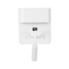 LEDTM® IBIS 61368 Μοντέρνο Φωτιστικό Τοίχου - Απλίκα Ξενοδοχείου Reading Light με Φορτιστή USB 3A LED 10W 1100lm 36° & 360° AC 220-240V IP20 Φυσικό Λευκό 4500K - Bridgelux COB Chip & TÜV SÜD Driver - Λευκό Ματ - Μ10 x Π6.1 x Υ18cm - 3 Χρόνια Εγγύηση - Image 4