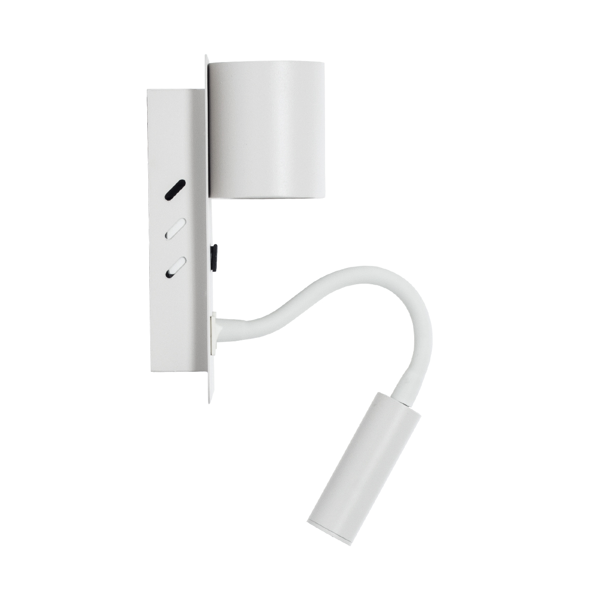 LEDTM® IBIS 61368 Μοντέρνο Φωτιστικό Τοίχου - Απλίκα Ξενοδοχείου Reading Light με Φορτιστή USB 3A LED 10W 1100lm 36° & 360° AC 220-240V IP20 Φυσικό Λευκό 4500K - Bridgelux COB Chip & TÜV SÜD Driver - Λευκό Ματ - Μ10 x Π6.1 x Υ18cm - 3 Χρόνια Εγγύηση - Image 5
