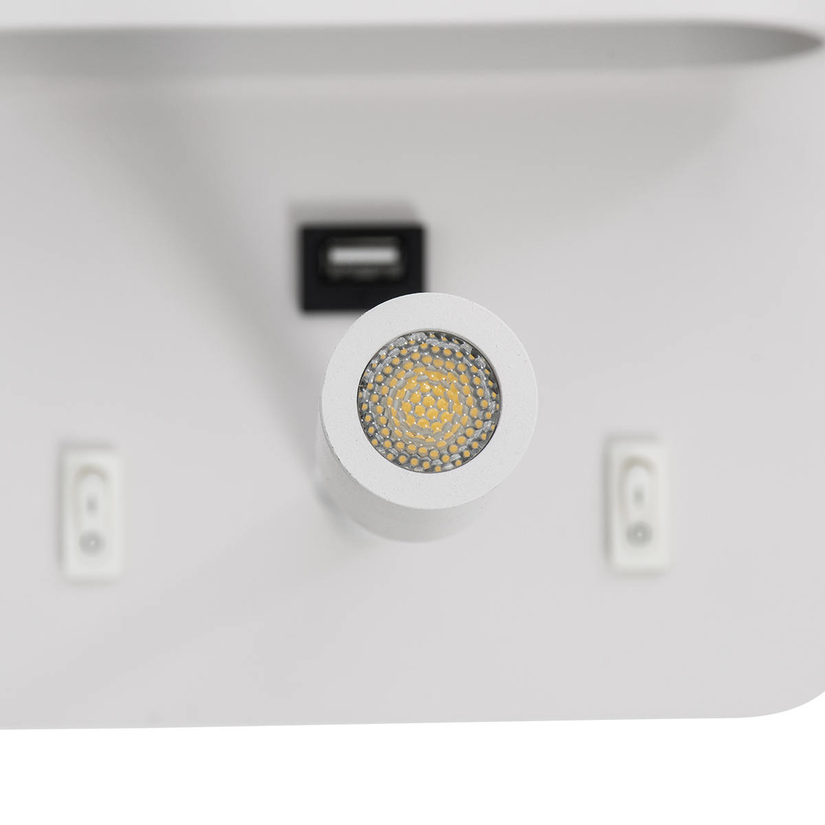 LEDTM® IBIS 61368 Μοντέρνο Φωτιστικό Τοίχου - Απλίκα Ξενοδοχείου Reading Light με Φορτιστή USB 3A LED 10W 1100lm 36° & 360° AC 220-240V IP20 Φυσικό Λευκό 4500K - Bridgelux COB Chip & TÜV SÜD Driver - Λευκό Ματ - Μ10 x Π6.1 x Υ18cm - 3 Χρόνια Εγγύηση - Image 10