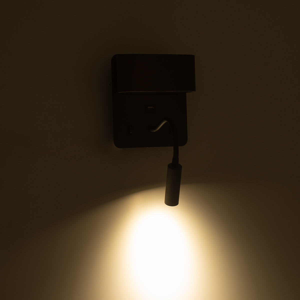 LEDTM® IBIS 61369 Μοντέρνο Φωτιστικό Τοίχου - Απλίκα Ξενοδοχείου Reading Light με Φορτιστή USB 3A LED 10W 1100lm 36° & 360° AC 220-240V IP20 Φυσικό Λευκό 4500K - Bridgelux COB Chip & TÜV SÜD Driver - Γκρι Ανθρακί Ματ - Μ10 x Π6.1 x Υ18cm - 3 Χρόνια Εγγύηση - Image 13