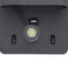 LEDTM® IBIS 61369 Μοντέρνο Φωτιστικό Τοίχου - Απλίκα Ξενοδοχείου Reading Light με Φορτιστή USB 3A LED 10W 1100lm 36° & 360° AC 220-240V IP20 Φυσικό Λευκό 4500K - Bridgelux COB Chip & TÜV SÜD Driver - Γκρι Ανθρακί Ματ - Μ10 x Π6.1 x Υ18cm - 3 Χρόνια Εγγύηση - Image 10