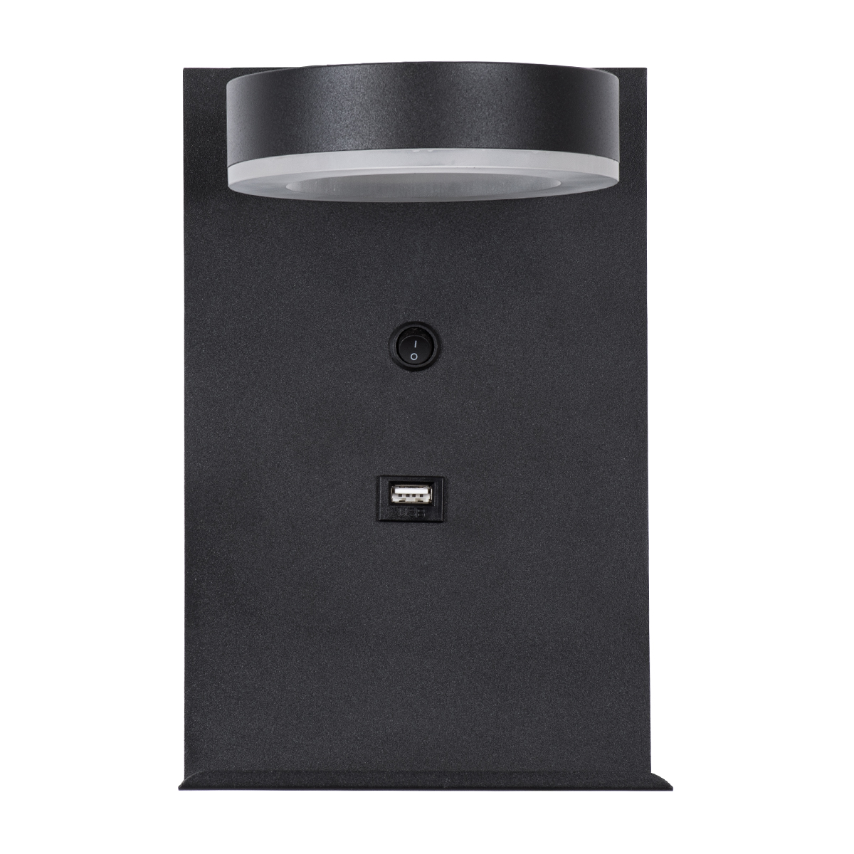 LEDTM® CROWN 61370 Μοντέρνο Φωτιστικό Τοίχου - Απλίκα Ξενοδοχείου Reading Light με Φορτιστή USB 3A LED 5W 550lm 120° AC 220-240V IP20 Φυσικό Λευκό 4500K - Bridgelux COB Chip & TÜV SÜD Driver - Μαύρο Ματ - Μ15 x Π15 x Υ23cm - 3 Χρόνια Εγγύηση - Image 4