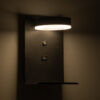 LEDTM® CROWN 61370 Μοντέρνο Φωτιστικό Τοίχου - Απλίκα Ξενοδοχείου Reading Light με Φορτιστή USB 3A LED 5W 550lm 120° AC 220-240V IP20 Φυσικό Λευκό 4500K - Bridgelux COB Chip & TÜV SÜD Driver - Μαύρο Ματ - Μ15 x Π15 x Υ23cm - 3 Χρόνια Εγγύηση - Image 9