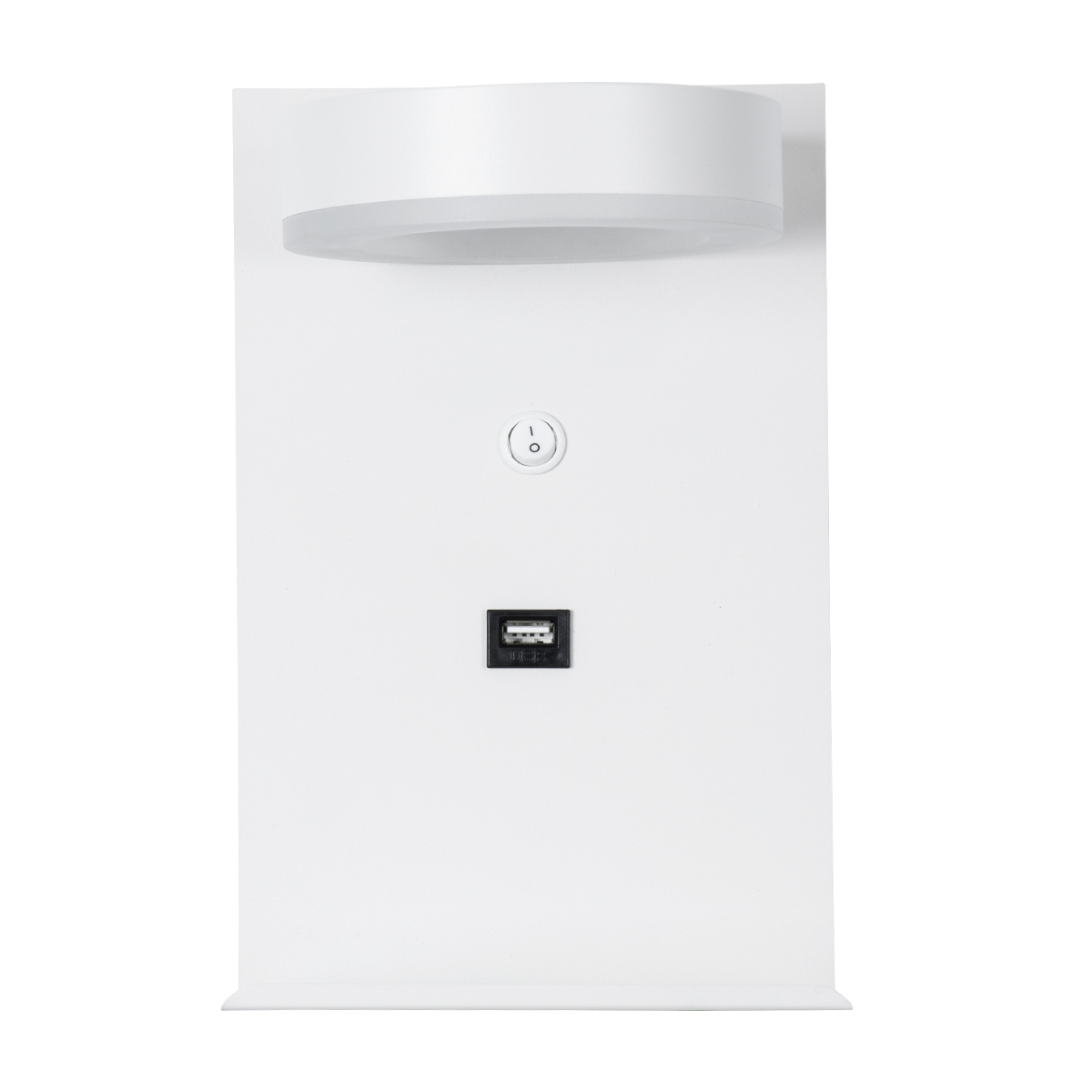 LEDTM® CROWN 61371 Μοντέρνο Φωτιστικό Τοίχου - Απλίκα Ξενοδοχείου Reading Light με Φορτιστή USB 3A LED 5W 550lm 120° AC 220-240V IP20 Φυσικό Λευκό 4500K - Bridgelux COB Chip & TÜV SÜD Driver - Λευκό Ματ - Μ15 x Π15 x Υ23cm - 3 Χρόνια Εγγύηση - Image 4