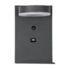 LEDTM® CROWN 61372 Μοντέρνο Φωτιστικό Τοίχου - Απλίκα Ξενοδοχείου Reading Light με Φορτιστή USB 3A LED 5W 550lm 120° AC 220-240V IP20 Φυσικό Λευκό 4500K - Bridgelux COB Chip & TÜV SÜD Driver - Γκρι Ανθρακί Ματ - Μ15 x Π15 x Υ23cm - 3 Χρόνια Εγγύηση - Image 4