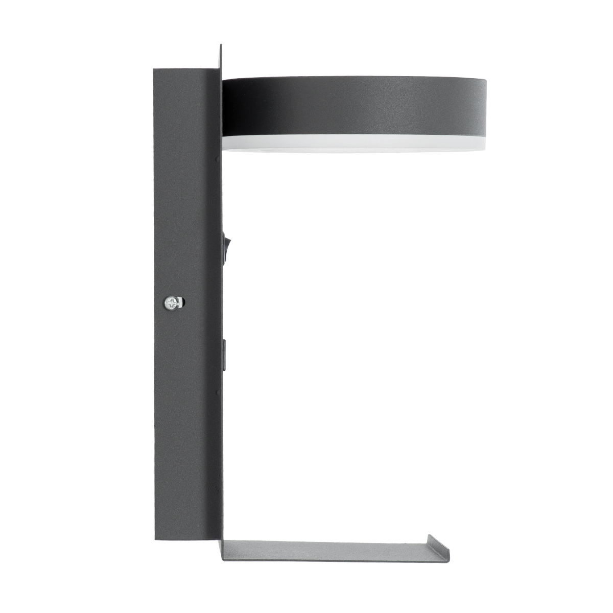 LEDTM® CROWN 61372 Μοντέρνο Φωτιστικό Τοίχου - Απλίκα Ξενοδοχείου Reading Light με Φορτιστή USB 3A LED 5W 550lm 120° AC 220-240V IP20 Φυσικό Λευκό 4500K - Bridgelux COB Chip & TÜV SÜD Driver - Γκρι Ανθρακί Ματ - Μ15 x Π15 x Υ23cm - 3 Χρόνια Εγγύηση - Image 5