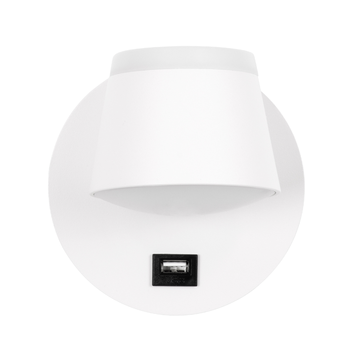 LEDTM® REGENCY 61374 Μοντέρνο Φωτιστικό Τοίχου - Απλίκα Ξενοδοχείου Reading Light με Φορτιστή USB 3A LED 8W 920lm 120° AC 220-240V IP20 Φυσικό Λευκό 4500K - Bridgelux SMD Chip & TÜV SÜD Driver - Λευκό Ματ - Μ12 x Π12 x Υ13cm - 3 Χρόνια Εγγύηση - Image 3