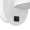LEDTM® REGENCY 61374 Μοντέρνο Φωτιστικό Τοίχου - Απλίκα Ξενοδοχείου Reading Light με Φορτιστή USB 3A LED 8W 920lm 120° AC 220-240V IP20 Φυσικό Λευκό 4500K - Bridgelux SMD Chip & TÜV SÜD Driver - Λευκό Ματ - Μ12 x Π12 x Υ13cm - 3 Χρόνια Εγγύηση - Image 6