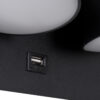 LEDTM® REGENCY 61376 Μοντέρνο Φωτιστικό Τοίχου - Απλίκα Ξενοδοχείου Reading Light με Φορτιστή USB 3A LED 16W 1840lm 120° AC 220-240V IP20 Φυσικό Λευκό 4500K - Bridgelux SMD Chip & TÜV SÜD Driver - Μαύρο Ματ - Μ16.5 x Π12 x Υ10cm - 3 Χρόνια Εγγύηση - Image 7