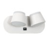 LEDTM® REGENCY 61377 Μοντέρνο Φωτιστικό Τοίχου - Απλίκα Ξενοδοχείου Reading Light με Φορτιστή USB 3A LED 16W 1840lm 120° AC 220-240V IP20 Φυσικό Λευκό 4500K - Bridgelux SMD Chip & TÜV SÜD Driver - Λευκό Ματ - Μ16.5 x Π12 x Υ10cm - 3 Χρόνια Εγγύηση - Image 3