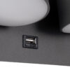 LEDTM® REGENCY 61378 Μοντέρνο Φωτιστικό Τοίχου - Απλίκα Ξενοδοχείου Reading Light με Φορτιστή USB 3A LED 16W 1840lm 120° AC 220-240V IP20 Φυσικό Λευκό 4500K - Bridgelux SMD Chip & TÜV SÜD Driver - Γκρι Ανθρακί Ματ - Μ16.5 x Π12 x Υ10cm - 3 Χρόνια Εγγύηση - Image 7