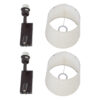 LEDTM® ROULETTE-R 61381 Μοντέρνο Φωτιστικό Τοίχου - Απλίκα Ξενοδοχείου Reading Light με Φορτιστή USB 3A & Ντουί 1 x E27 LED 3W 360lm 36° & 360° AC 220-240V IP20 Φυσικό Λευκό 4500K - Bridgelux COB Chip & TÜV SÜD Driver - Καφέ & Μπεζ - Μ22 x Π23.5 x Υ37cm - Σετ 2 Τεμαχίων - 3 Χρόνια Εγγύηση - Image 10