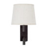 LEDTM® ROULETTE-R 61381 Μοντέρνο Φωτιστικό Τοίχου - Απλίκα Ξενοδοχείου Reading Light με Φορτιστή USB 3A & Ντουί 1 x E27 LED 3W 360lm 36° & 360° AC 220-240V IP20 Φυσικό Λευκό 4500K - Bridgelux COB Chip & TÜV SÜD Driver - Καφέ & Μπεζ - Μ22 x Π23.5 x Υ37cm - Σετ 2 Τεμαχίων - 3 Χρόνια Εγγύηση - Image 4