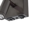 LEDTM® ROULETTE-R 61381 Μοντέρνο Φωτιστικό Τοίχου - Απλίκα Ξενοδοχείου Reading Light με Φορτιστή USB 3A & Ντουί 1 x E27 LED 3W 360lm 36° & 360° AC 220-240V IP20 Φυσικό Λευκό 4500K - Bridgelux COB Chip & TÜV SÜD Driver - Καφέ & Μπεζ - Μ22 x Π23.5 x Υ37cm - Σετ 2 Τεμαχίων - 3 Χρόνια Εγγύηση - Image 6