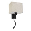 LEDTM® ROULETTE-S 61382 Μοντέρνο Φωτιστικό Τοίχου - Απλίκα Ξενοδοχείου Reading Light με Φορτιστή USB 3A & Ντουί 1 x E27 LED 3W 360lm 36° & 360° AC 220-240V IP20 Φυσικό Λευκό 4500K - Bridgelux COB Chip & TÜV SÜD Driver - Μαύρο & Μπεζ - Μ17 x Π20 x Υ37cm - Σετ 2 Τεμαχίων - 3 Χρόνια Εγγύηση - Image 4