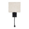 LEDTM® ROULETTE-S 61382 Μοντέρνο Φωτιστικό Τοίχου - Απλίκα Ξενοδοχείου Reading Light με Φορτιστή USB 3A & Ντουί 1 x E27 LED 3W 360lm 36° & 360° AC 220-240V IP20 Φυσικό Λευκό 4500K - Bridgelux COB Chip & TÜV SÜD Driver - Μαύρο & Μπεζ - Μ17 x Π20 x Υ37cm - Σετ 2 Τεμαχίων - 3 Χρόνια Εγγύηση - Image 5